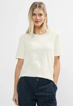 Cecil Shirts*Basic T-Shirt vanilla white