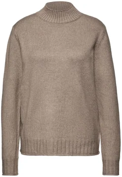 Street One Pullover & Sweatshirts*Basic Turtleneck Pullover mocha glow mel.