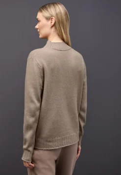 Street One Pullover & Sweatshirts*Basic Turtleneck Pullover mocha glow mel.