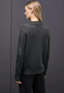 Street One Pullover & Sweatshirts*Basic Turtleneck Pullover gravel grey mel.