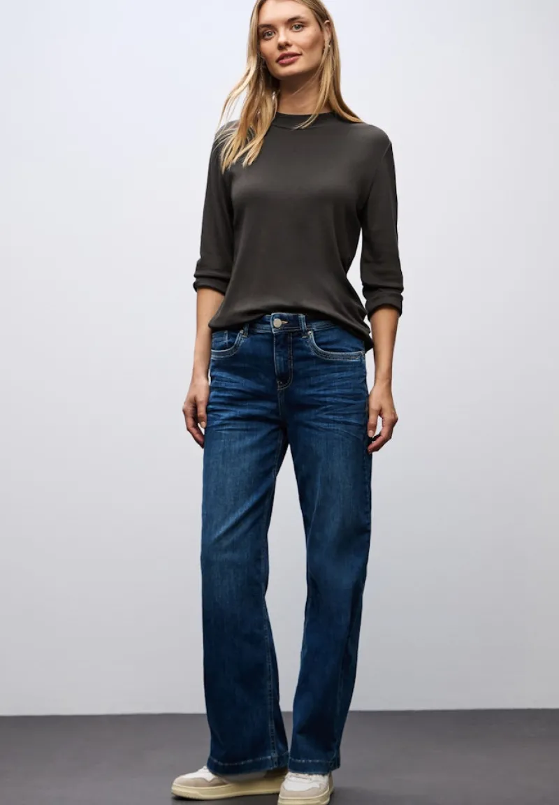 Street One Shirts*Basic Turtleneck Shirt darkest brown