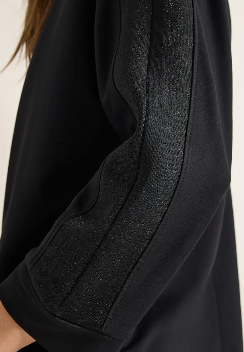 Cecil Shirts*Batwing Shirt mit Tape Black