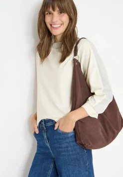 Cecil Shirts*Batwing Shirt mit Tape creamy white