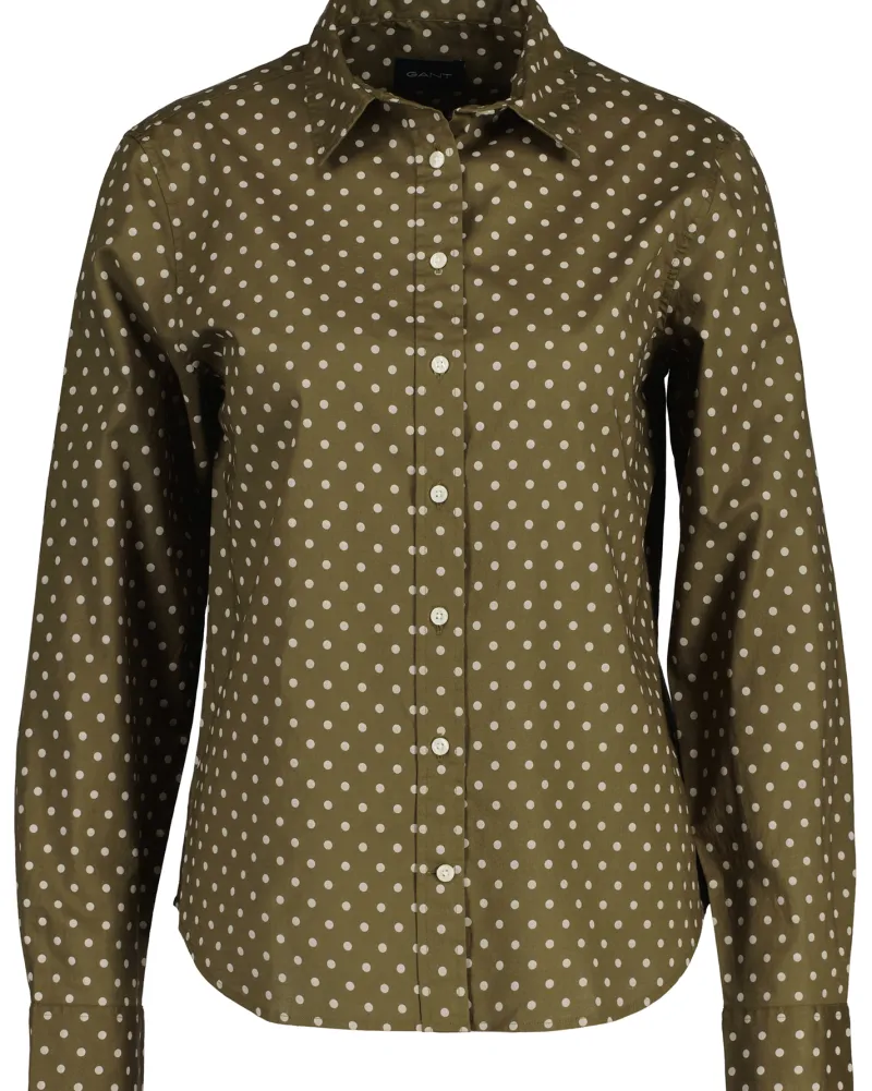 Gant Blusen*Baumwoll Seiden Bluse hunter green