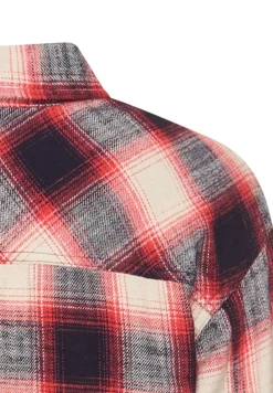 Camel Active Blusen*Baumwollbluse mit Brusttasche flame check