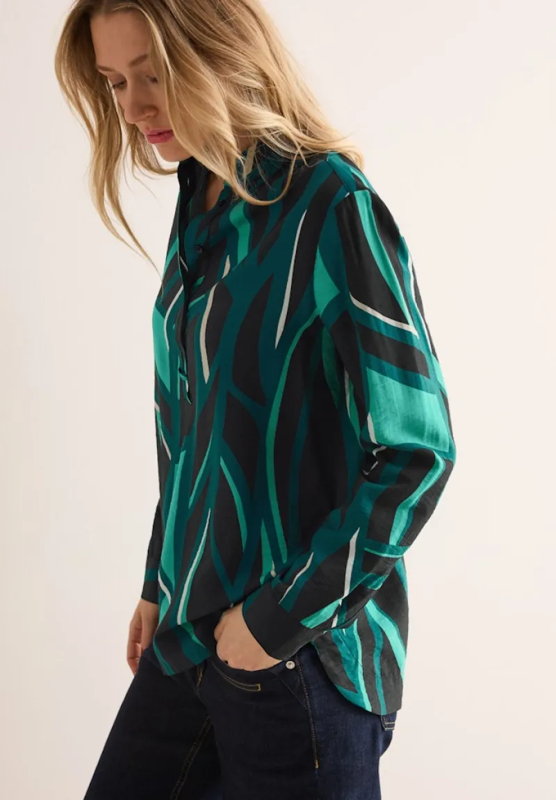 Cecil Blusen*Bedruckte Bluse Black