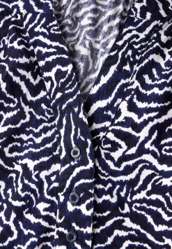 STREET ONE STUDIO Blusen*Bedruckte Bluse deep blue