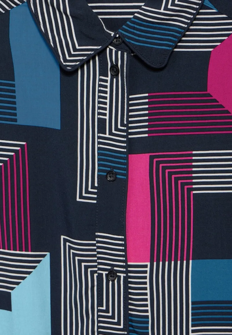 Cecil Blusen*Bedruckte Bluse deep petrol
