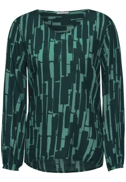 Cecil Blusen*Bedruckte Bluse fir green