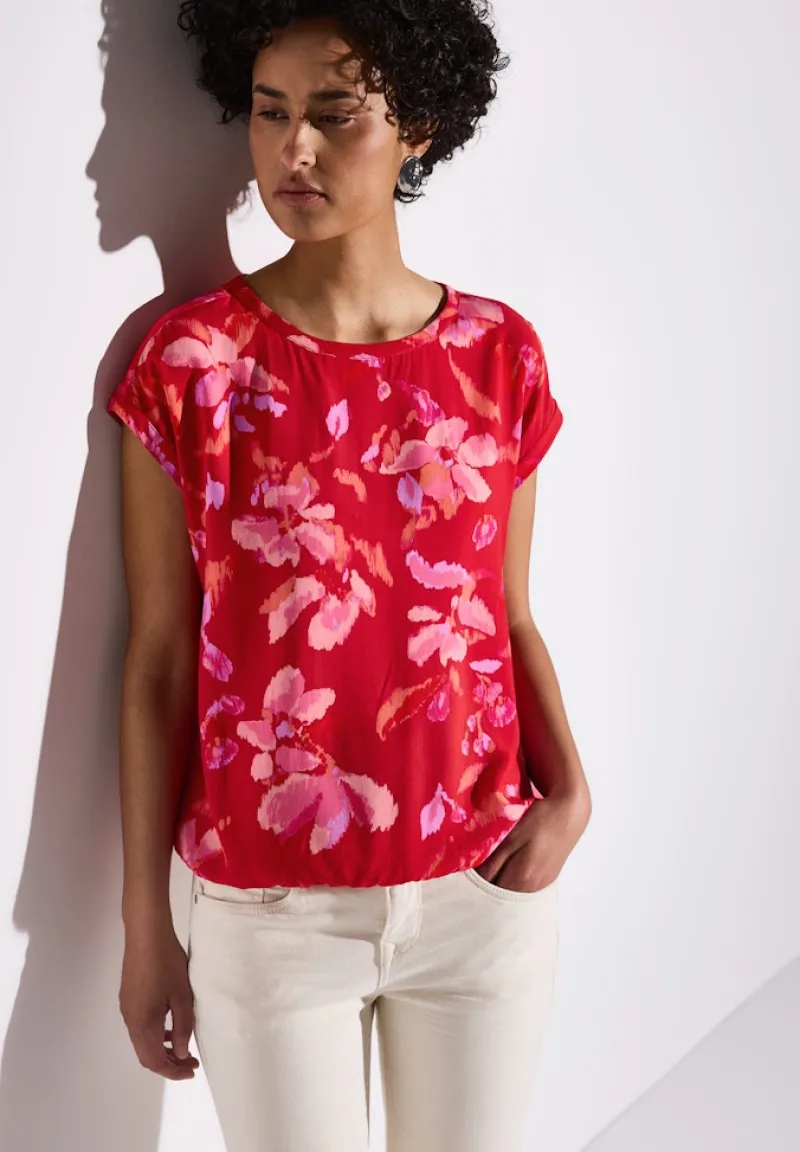 Street One Blusen*Bedruckte Bluse glory red