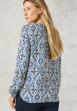 Cecil Blusen*Bedruckte Bluse vanilla white