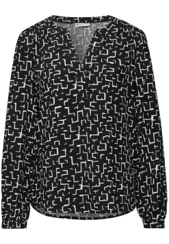 Street One Blusen*Bedruckte Tunika Black