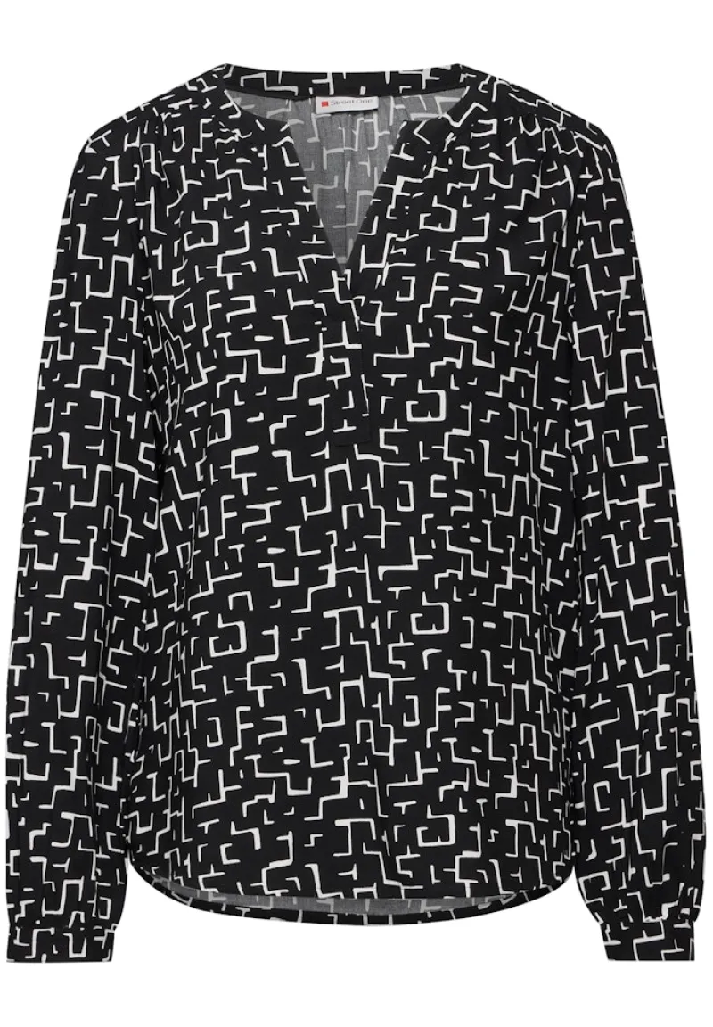 Street One Blusen*Bedruckte Tunika Black