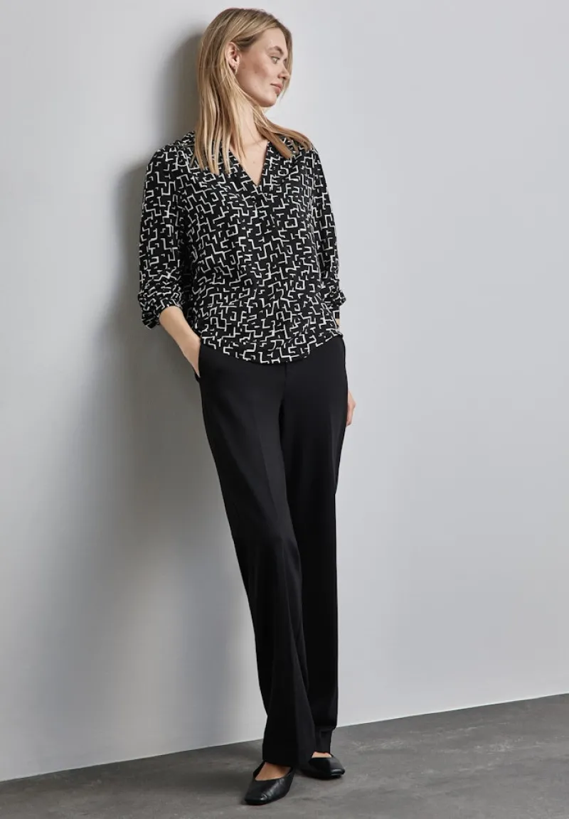 Street One Blusen*Bedruckte Tunika Black