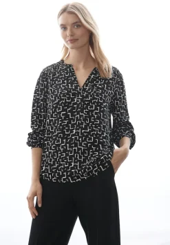Street One Blusen*Bedruckte Tunika Black