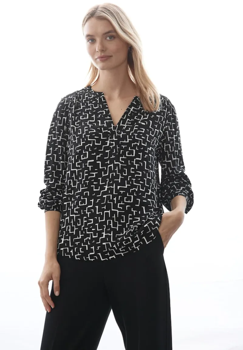 Street One Blusen*Bedruckte Tunika Black
