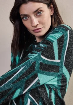 Cecil Shirts*Bedrucktes Langarmshirt black melange