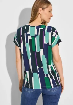 Cecil Shirts*Bedrucktes T-Shirt fir green