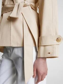 Tommy Hilfiger Jacken*BELTED DOUBLE BREASTED PEACOAT khaki