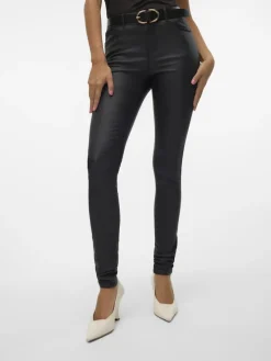 Vero Moda Hosen*Beschichtete Hose Black