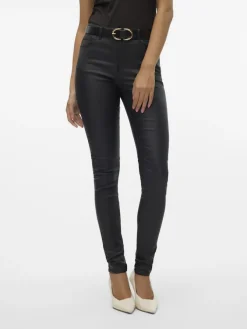 Vero Moda Hosen*Beschichtete Hose Black