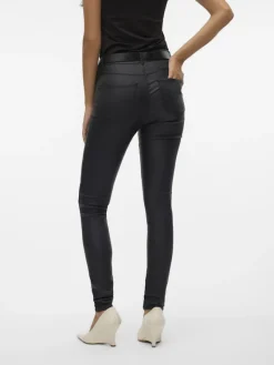 Vero Moda Hosen*Beschichtete Hose Black