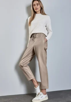 Street One Hosen*Beschichtete Hose breezy beige