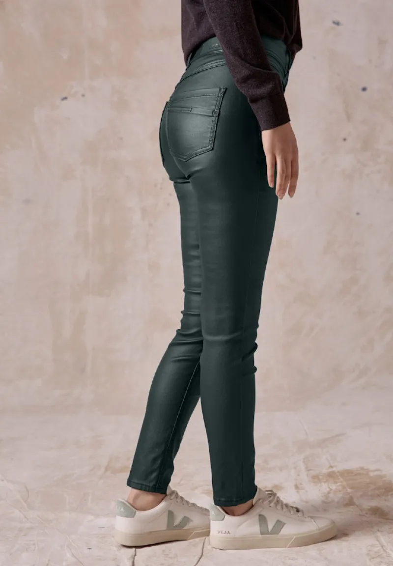 Cecil Hosen*Beschichtete Hose fir green