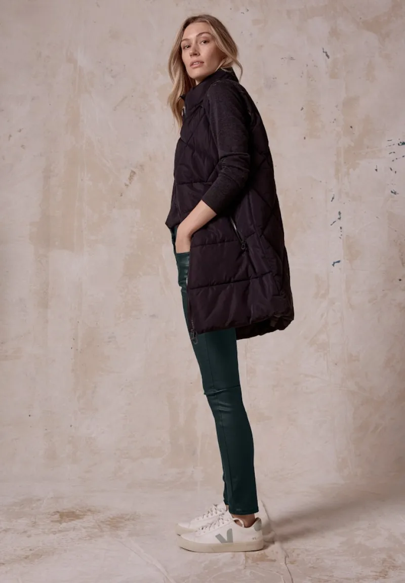 Cecil Hosen*Beschichtete Hose fir green