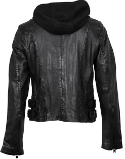Gipsy Jacken*Bikerjacke mit abnehmbarem Jerseyhoodie Schwarz
