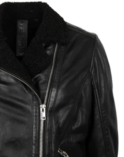 Gipsy Jacken*Bikerjacke mit kuscheligem Futter Schwarz