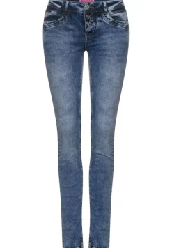 Street One Jeans*Blaue Casual Fit Jeans heavy indigo random wash