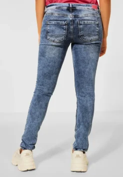 Street One Jeans*Blaue Casual Fit Jeans heavy indigo random wash