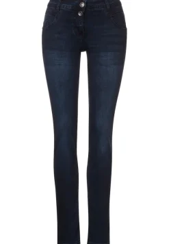 Cecil Jeans*Blaue Loose Fit Jeans blue black random wash