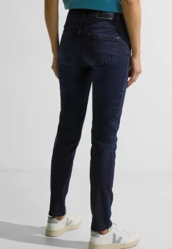 Cecil Jeans*Blaue Loose Fit Jeans blue black random wash
