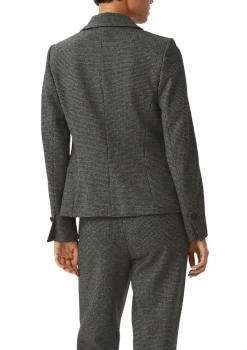 Comma Jacken*Blazer mit Pepita-Muste Schwarz