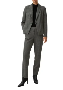 Comma Jacken*Blazer mit Pepita-Muste Schwarz