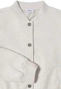 Cecil Jacken*Blouson in Wolloptik light greige melange