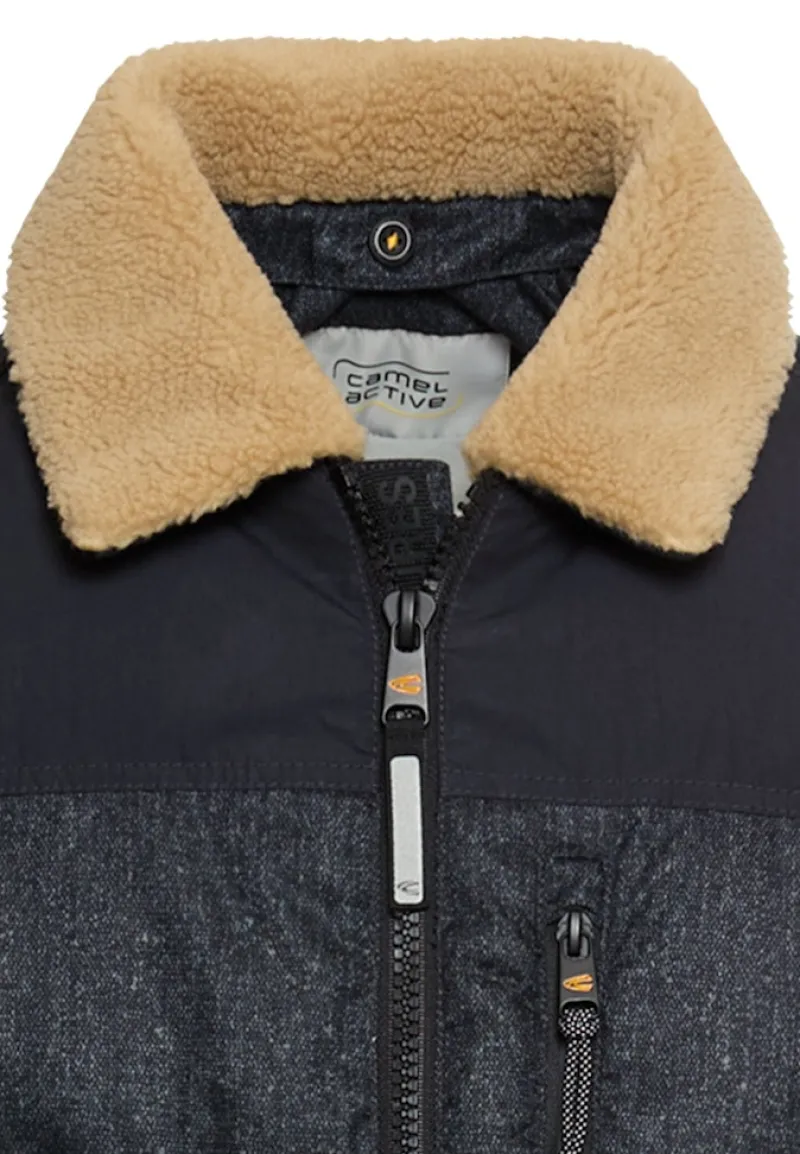 Camel Active Jacken*Blouson mit abnehmbarem Kragen dark navy melange