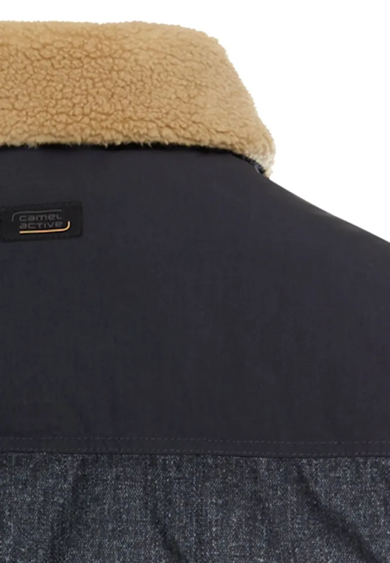 Camel Active Jacken*Blouson mit abnehmbarem Kragen dark navy melange