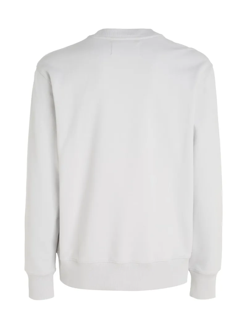 Calvin Klein Jeans Pullover & Sweatshirts|Big Boys*BLURRED ADDRESS LOGO CREW NECK ghost grey