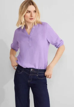 Street One Blusen*Bluse aus Leinenmischung smell of lavender