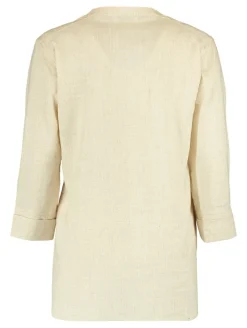 Zabaione Blusen*Bluse aus Leinenmix salbei