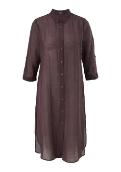 Comma Blusen*Bluse aus Lyocell-Mix Braun