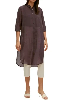 Comma Blusen*Bluse aus Lyocell-Mix Braun