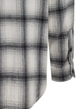 Camel Active Blusen*Bluse in kariertem Flanell heather grey check