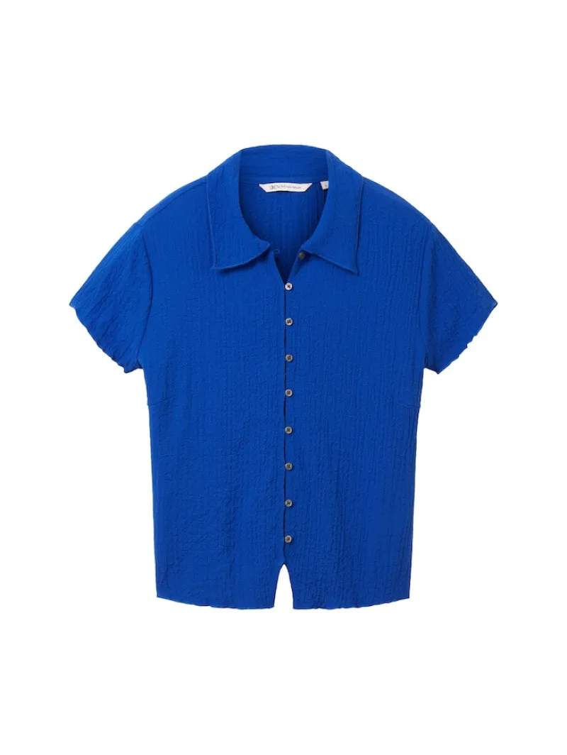 Tom Tailor Denim Blusen*Bluse in Knitteroptik bright mango orange