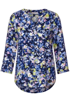 Street One Blusen*Bluse mit Blumen Muster grand blue