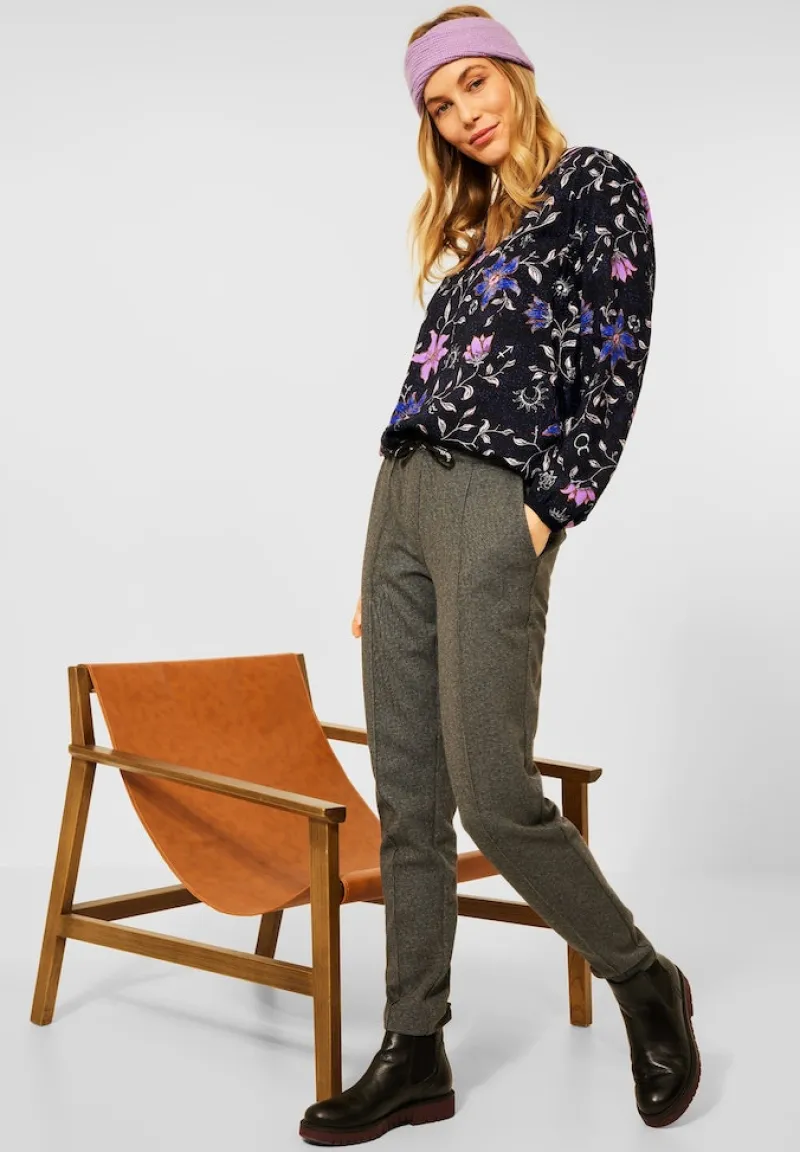 Cecil Blusen*Bluse mit Blumen Print Black