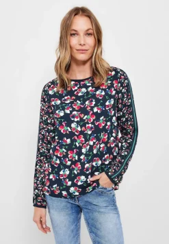 Cecil Blusen*Bluse mit Blumen Printmix deep blue